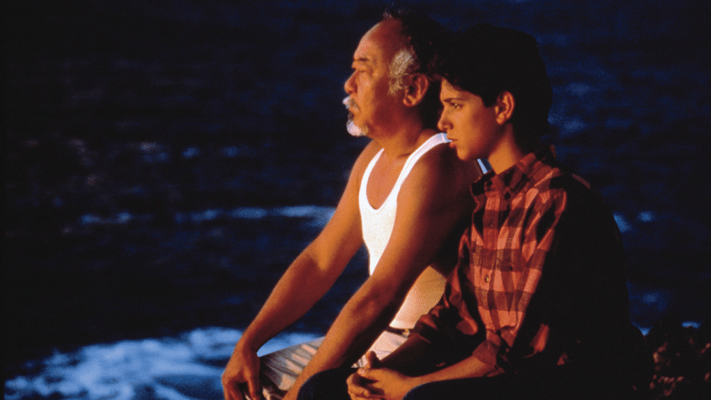 Imagen de la película Karate Kid II, la historia continúa.