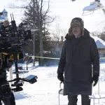 Foto detrás de las cámaras en el rodaje de Three Pines.