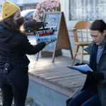 Foto detrás de las cámaras en el rodaje de Three Pines.