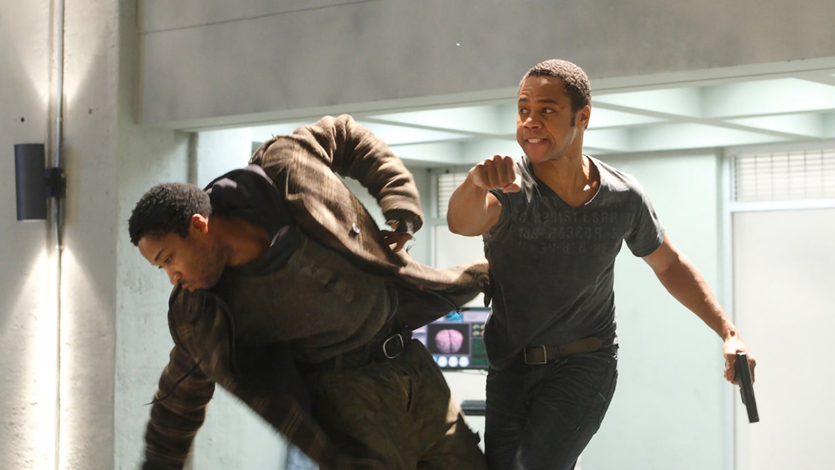 Imagen de la película Enchufado a la red.