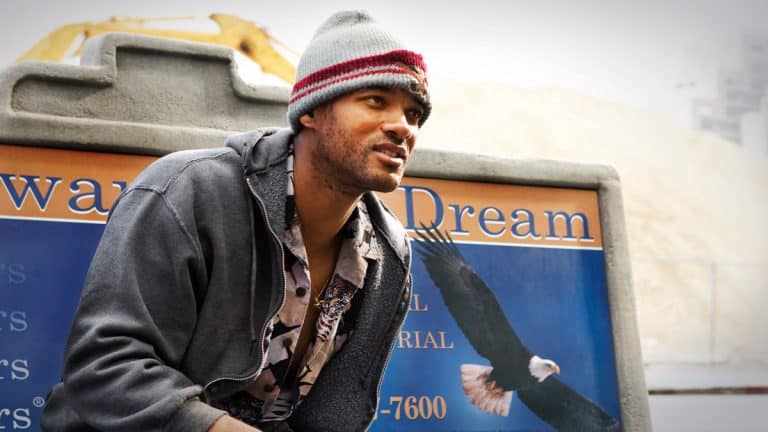 Imagen de la película Hancock.