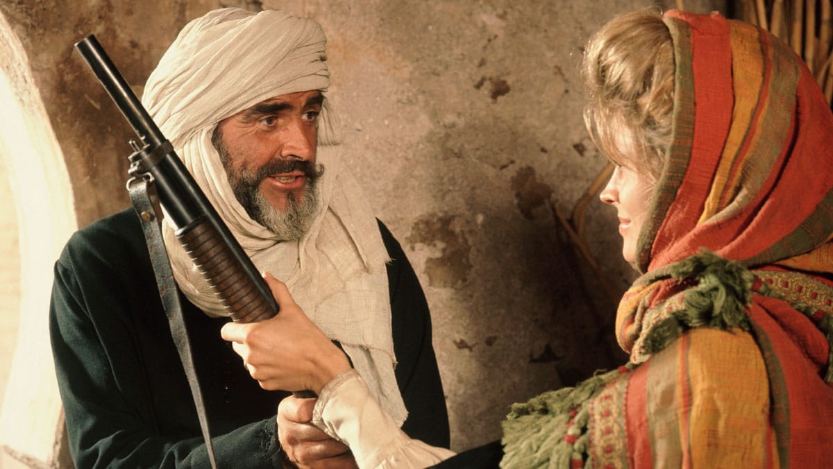 Imagen de la película El viento y el león.