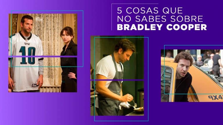 Imagen delpost de blog sobre las curiosidades de Bradley Cooper.