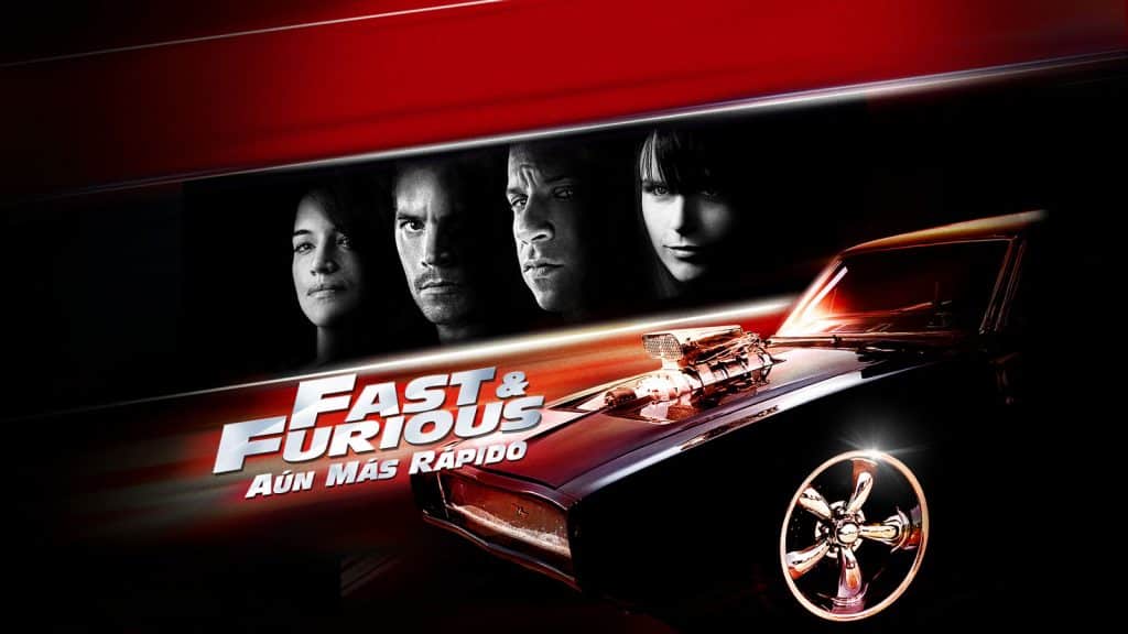 Póster promocional de la película Fast & Furious: Aún más rápido.