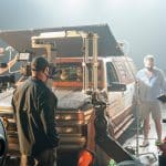 Imagen del rodaje de la serie Twisted Metal.