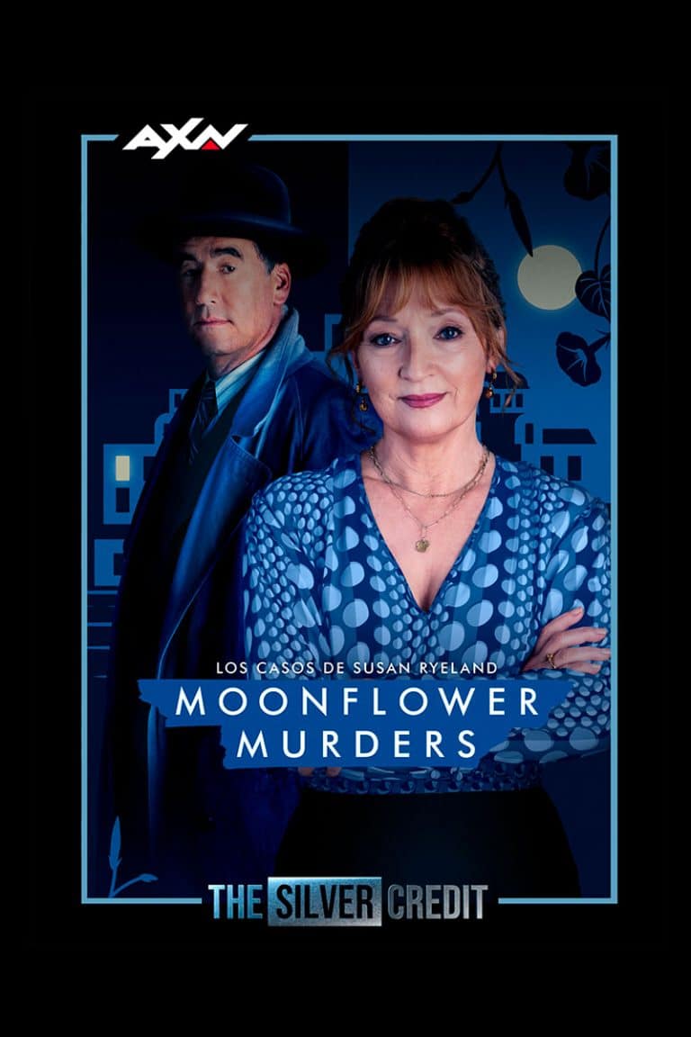 Imagen promocional de la serie de Los casos de Susan Ryeland: Moonflower Murders.